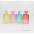 custom min frosted colored glass diffuser bottle